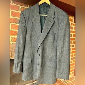 Chaps Ralph Lauren Gray Pinstripe Wool Blazer XXL